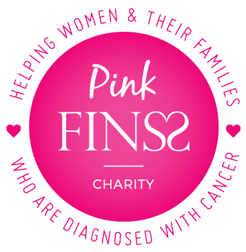 Pink Finss Charity Helping women & their families who are diagnosed with cancer logo